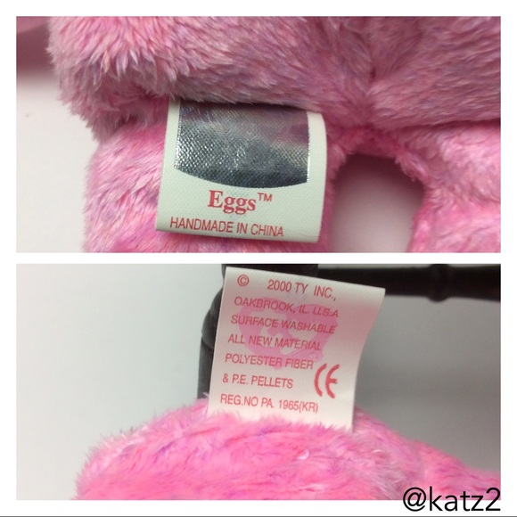 Ty Beanie Baby Retired Eggs Bear 2000 - Picture 4 of 4